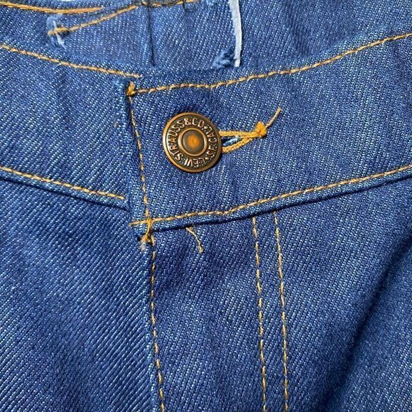 LEVI’S Vintage Orange Tab Straight Leg Dark Wash Men’s Jeans Size 37x27 - Picture 8 of 12
